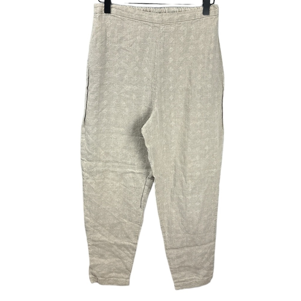 Eileen Fisher Linen Pants Tan Size Small